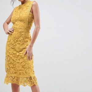 Bohoo midi lace bondage dress